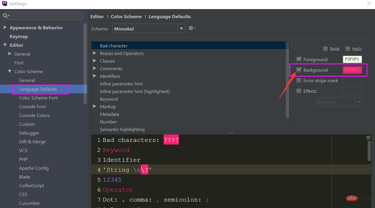 phpstorm配置Monokai-Sublime主题