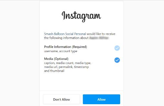 allow-smash-balloon-to-access-instagram-account