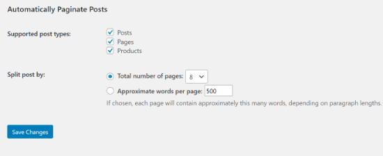 automatically-paginate-posts-section