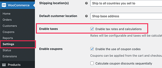 enable-taxes enable-taxes