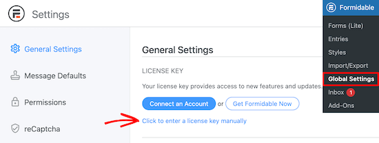 formidable-license-key-manually