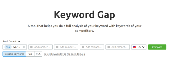 keyword-gap-tool-in-semrush