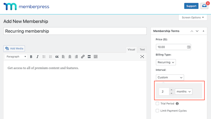 memberpress-custom-interval