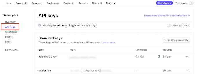 stripe-api-keys