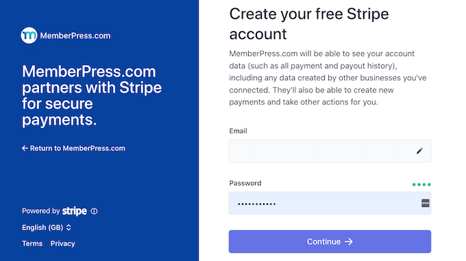 stripe-email-password