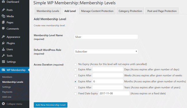 swpm-silver-membership-level