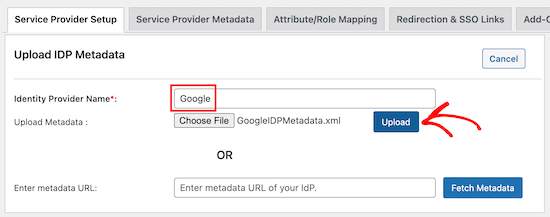 upload-idp-metadata