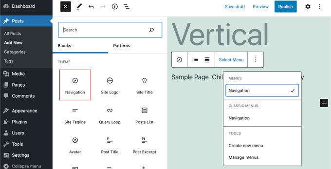 verticalnavigationblock