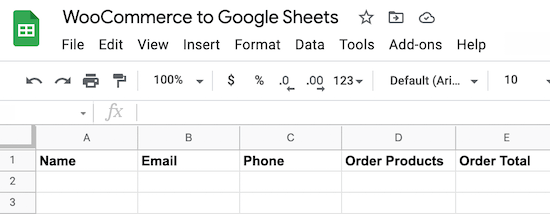 woocommerce-to-google-sheets-spreadsheet