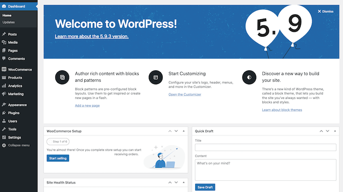 wordpress-admin-dashboard