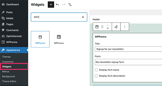 wpforms-widget