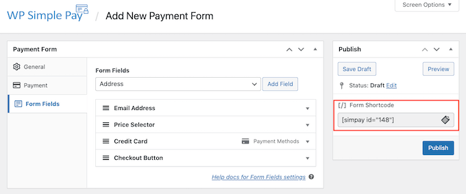 wpsimplepay-form-shortcode