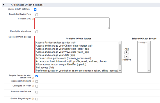 完成 OAuth 设置部分