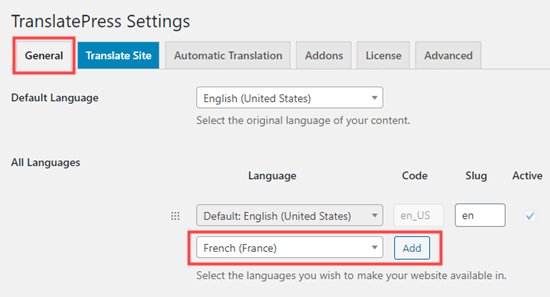 使用 TranslatePress 向您的网站添加语言选项