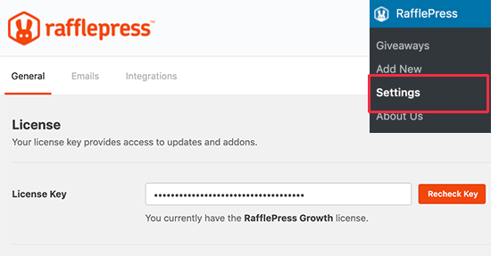 RafflePress 许可证密钥
