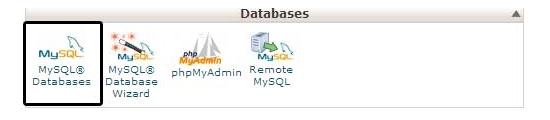 cPanel 中的 MySQL 数据库