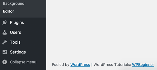 WordPress管理区域中的自定义页脚