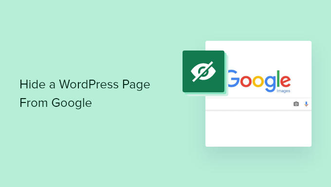 如何从 Google 隐藏 WordPress 页面