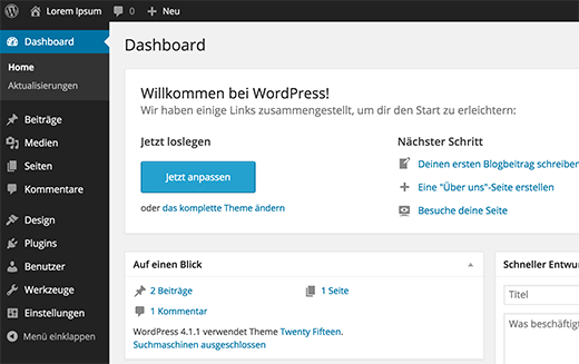 WordPress 德语
