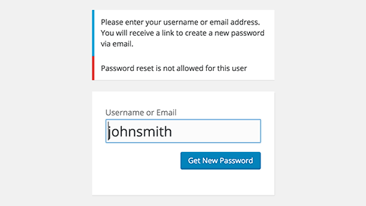此用户已禁用密码重置