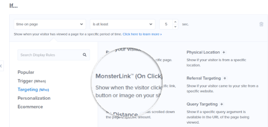 选择 MonsterLink 定位