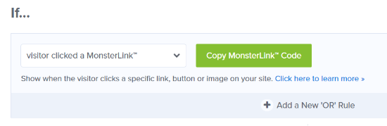 复制您的 MonsterLink 代码