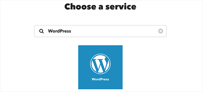 选择 WordPress