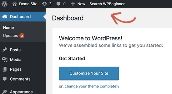 将自定义链接添加到 WordPress 管理栏