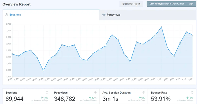 MonsterInsights 报告