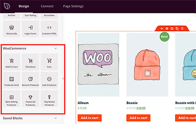 SeedProd WooCommerce 设计生成器