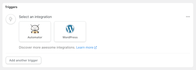 WordPress 自动化工作流程触发器