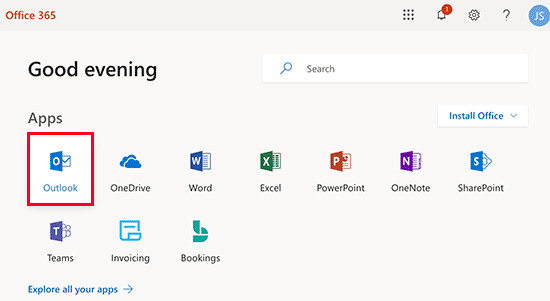 在 Office 365 中使用 Outlook 应用