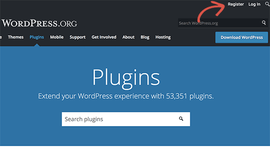 注册免费 WordPress.org 帐户
