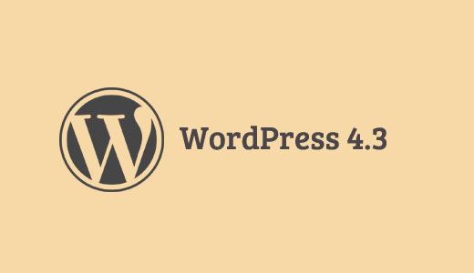 WordPress 4.3 功能