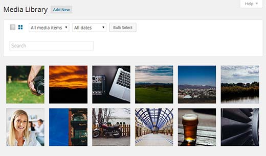 WordPress 4.0 中的新媒体库