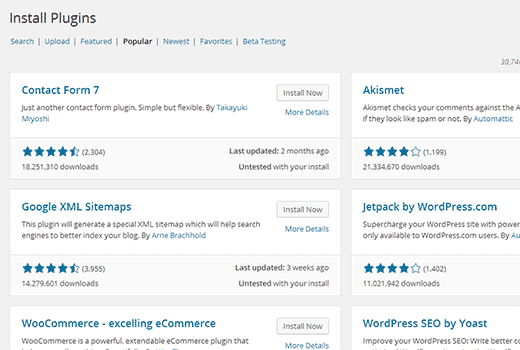 WordPress 4.0 插件安装体验