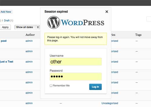 改进的登录通知 - WordPress 3.6