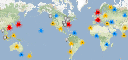 WordPress世界地图