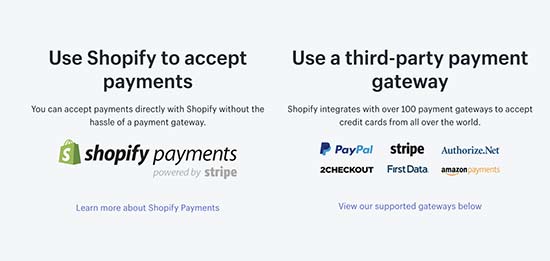 Shopify 付款