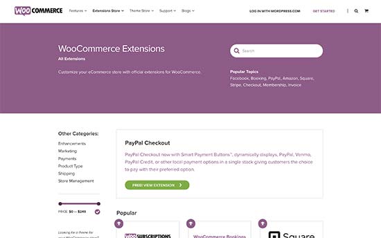 WooCommerce 扩展