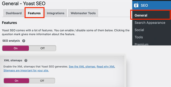 Yoast SEO XML 站点地图