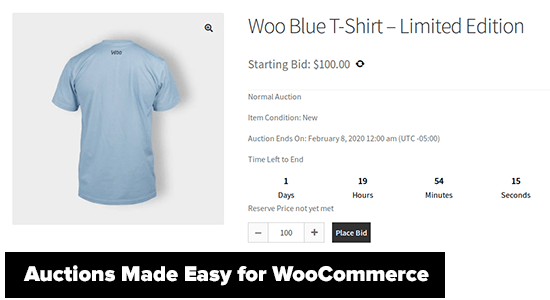 WooCommerce 使拍卖变得容易