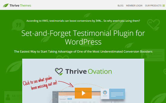 Thrive Ovation 网站
