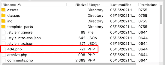 FTP 404.php 文件