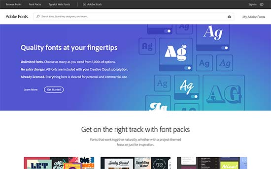 Typekit Adob​​e 字体