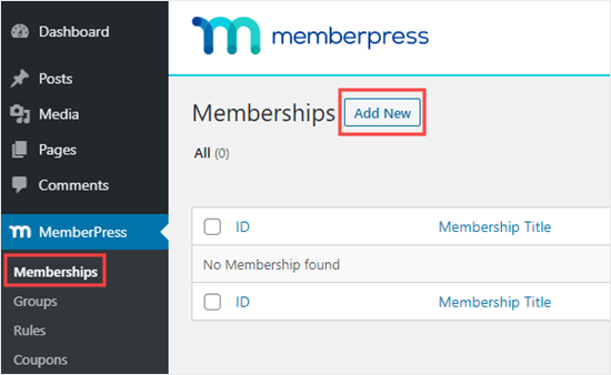 在 MemberPress 中添加新成员