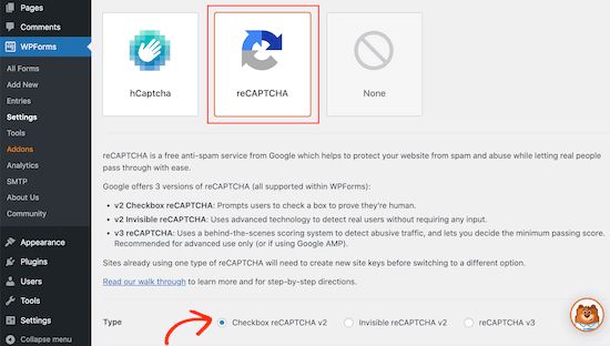 WPForms 的反垃圾邮件功能