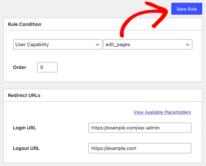 添加用户能力登录和注销 URL