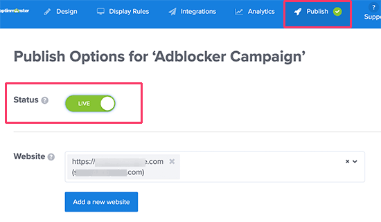 发布您的 Adblock 跟踪活动