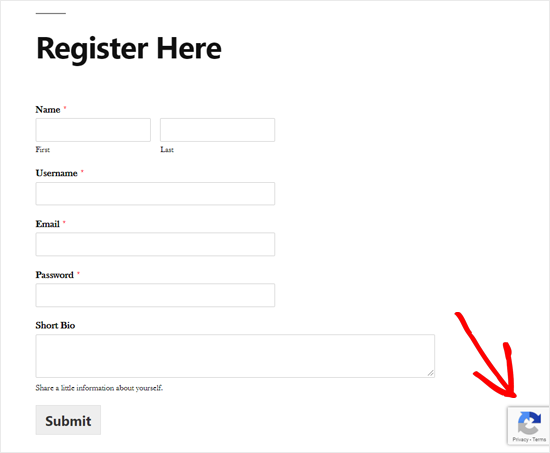 使用 Google reCAPTCHA 自定义 WordPress 用户注册表单